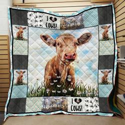 Cow Quilt Blanket Dhc0910532Vt and Home Decor