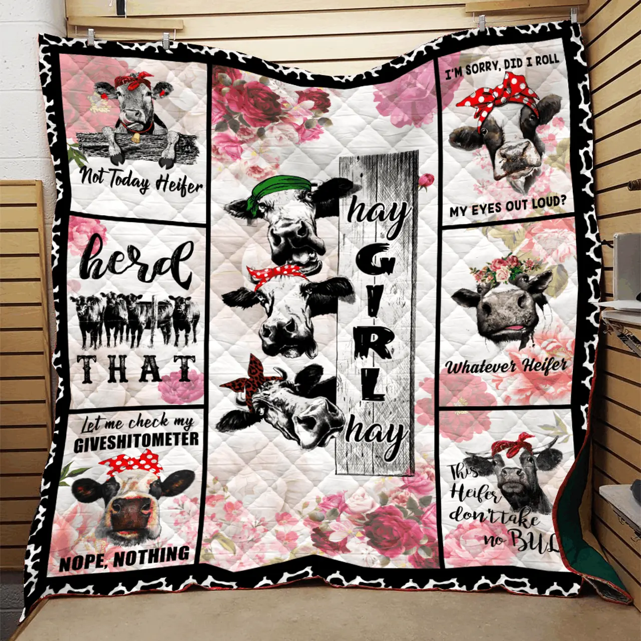 Cow Quilt Blanket Dhc0910541Vt and Home Decor