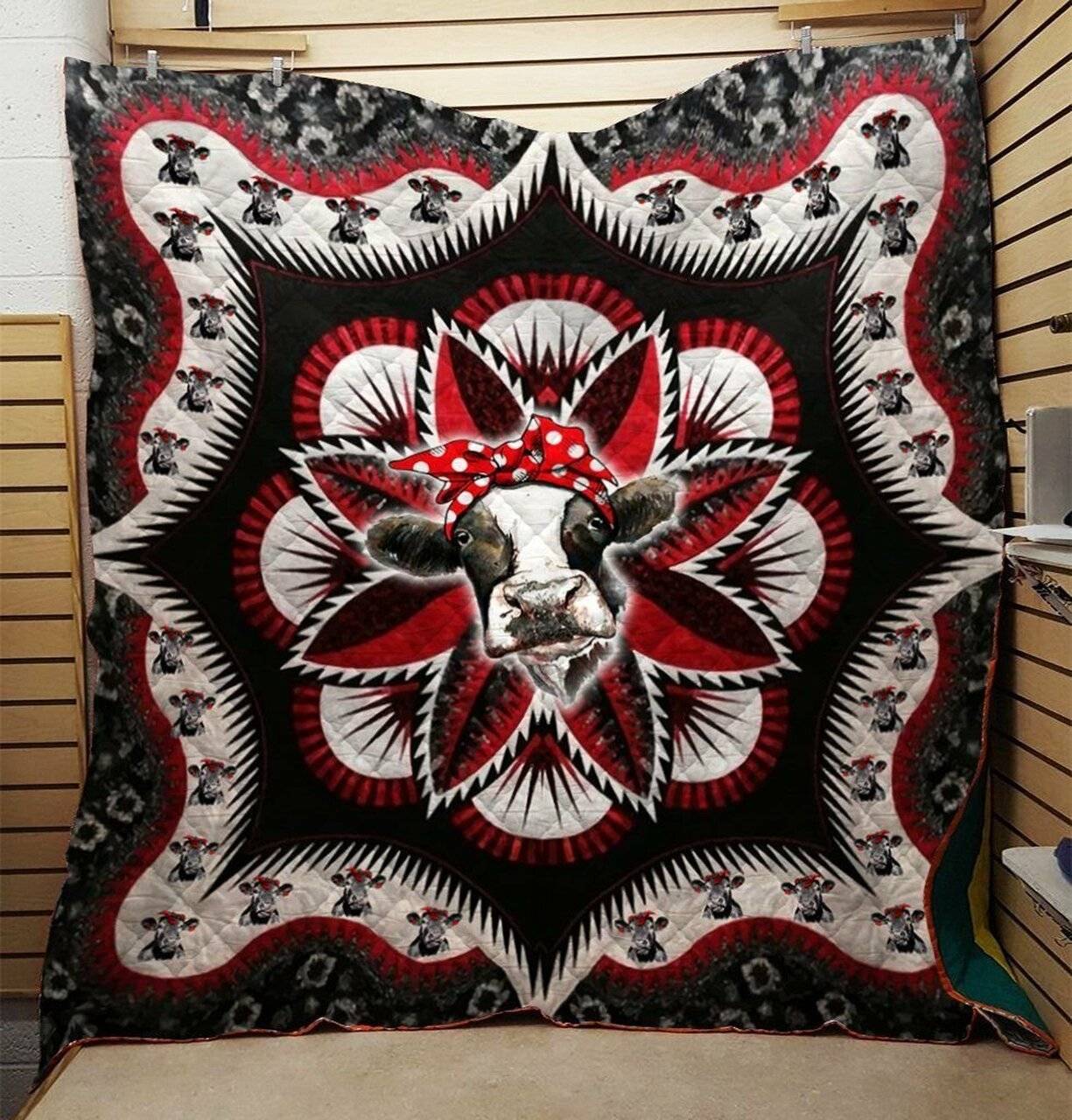 Cow Quilt Blanket Dhc0910703Vt and Home Decor
