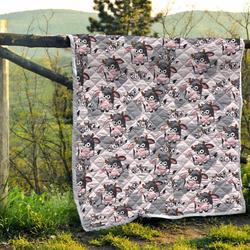 Cow Quilt Blanket Dhc1301541Vt and Home Decor