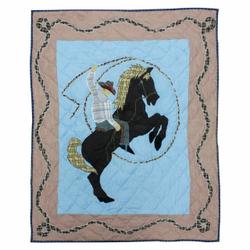 Cowboy Clm040709 Quilt Blanket and Home Decor
