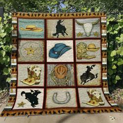 Cowboy Hm270614 Quilt Blanket and Home Decor