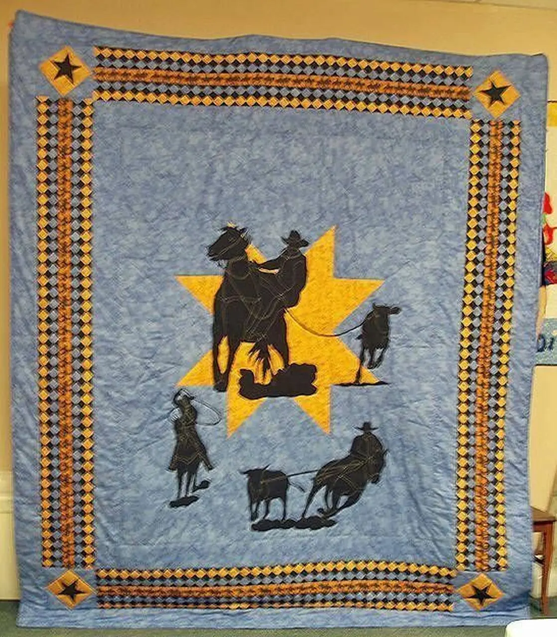 Cowboy Hur Quilt ip and Home Decor