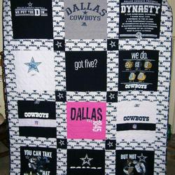 Cowboys History Quilt Blanket Lv01  Quilt and Home Decor