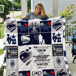 Cowboys - To My Granddaughter - Love Grandpa Quilt and Home Decor