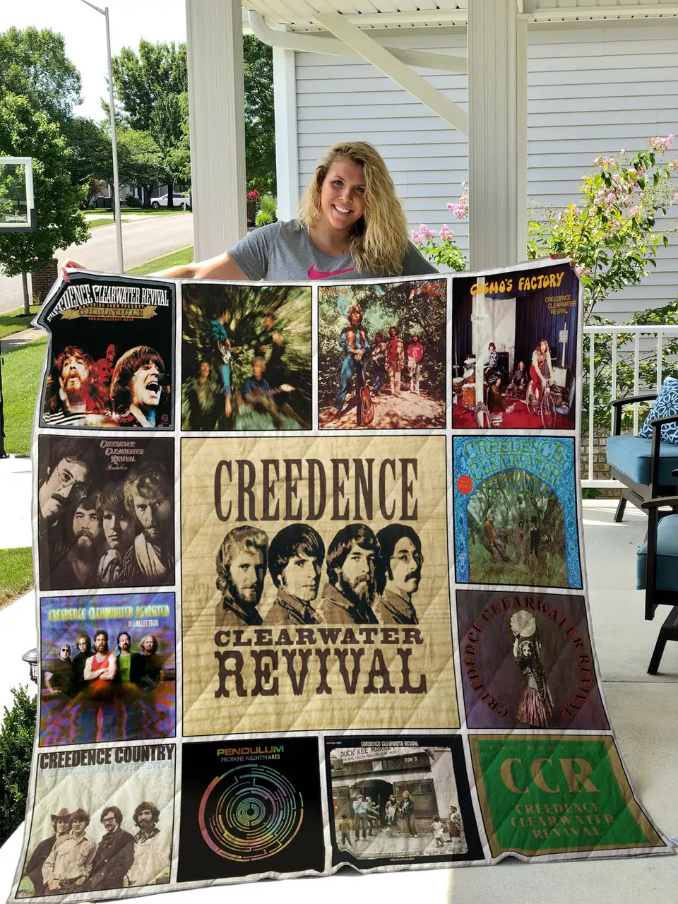 Creedence Clearwater Revival Quilt Blanket and Home Decor