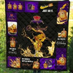 Crown Royal All I Need Is Whisky Gift Idea Quilt and Home Decor