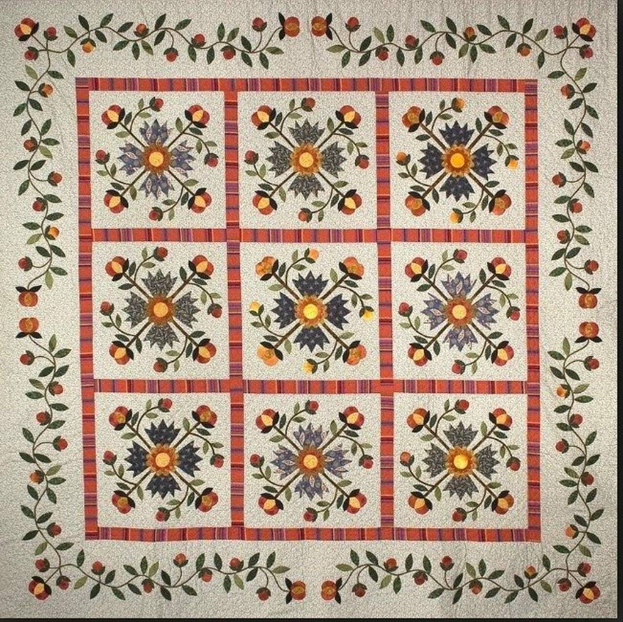 Crowns Apples Cla2210155Q Quilt Blanket and Home Decor