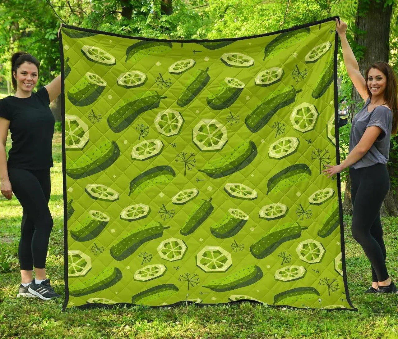 Cucumber Pickle Cl12100204Mdq Quilt Blanket and Home Decor