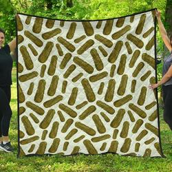 Cucumber Pickle Cl12100205Mdq Quilt Blanket and Home Decor