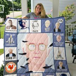 Curb Your Enthusiasm Quilt Blanket and Home Decor