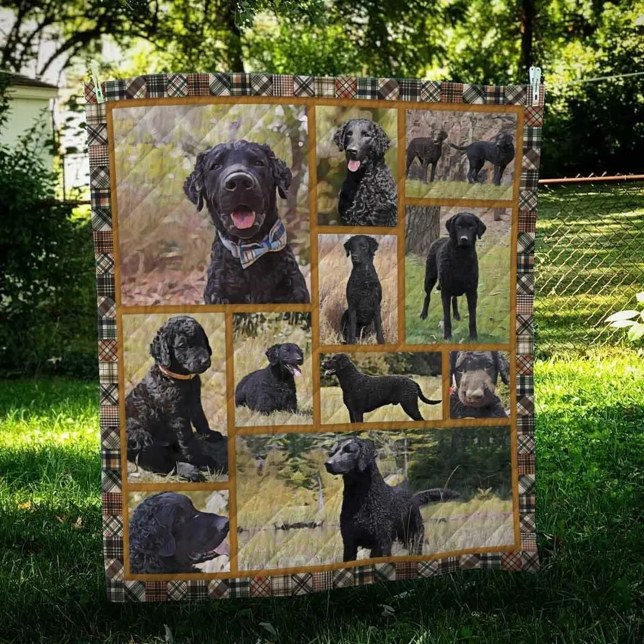Curly Coated Retriever Cute Quilt Blanket Dhc09122005Dd and Home Decor