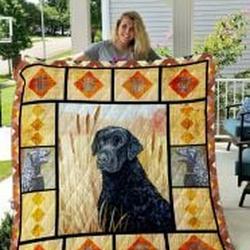 Curly Coated Retriever Quilt Blanket Luk003 Dhc0301893Dd and Home Decor