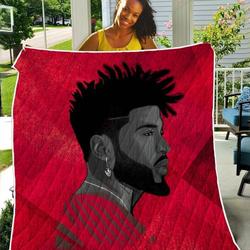Curly Natural Hair Artwork TH2309176CL Quilt Blanket and Home Decor