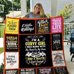 Curvy Girl Quilt Blanket Dhc1501801Vt and Home Decor
