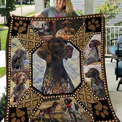 Custom Blanket German Shorthaired Pointer Dog Blanket - Quilt Blanket and Home Decor