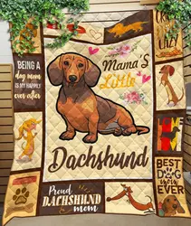 Custom Blanket Mama Dachshund Blanket - Quilt Blanket and Home Decor