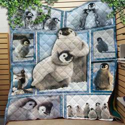 Custom Blanket Penguin Quilt Blanket - Quilt Blanket and Home Decor