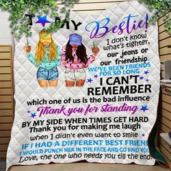 Custom Blanket To My Bestie Blanket - Gift For Bestie - Quilt Blanket and Home Decor