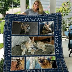 Custom01 German Shepherd Quilt  and Home Decor