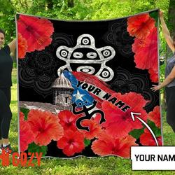 Customize Name Puerto Rico Quilt Blanket MH23022103 and Home Decor