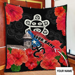 Customize Name Sol Taino Puerto Rico Quilt Blanket MH23022103 and Home Decor
