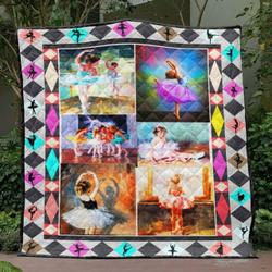 Cute Ballerinas Quilt Blanket Bn14  Quilt and Home Decor