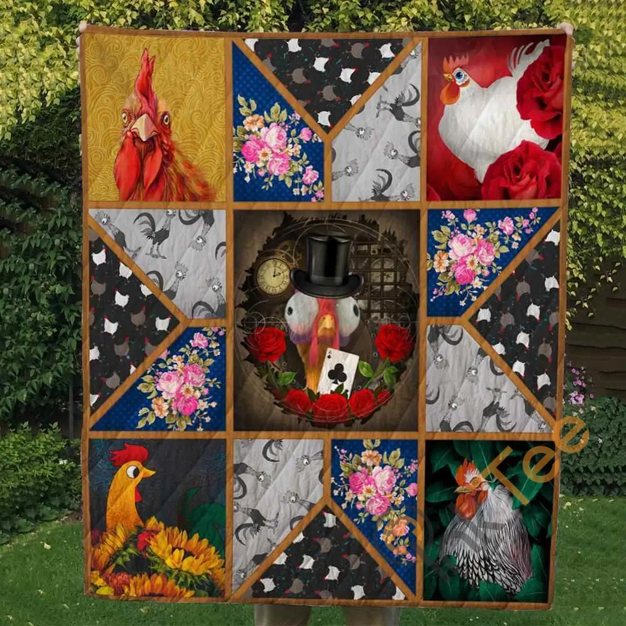 CUTE CHICKEN Blanket TH0807 Quilt and Home Decor