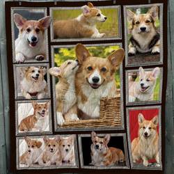 Cute Corgi Awesome Ah Quilt Derqmw and Home Decor