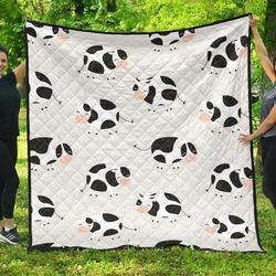 Cute Cows Pattern DHCDHC DT1910 Quilt Blanket and Home Decor