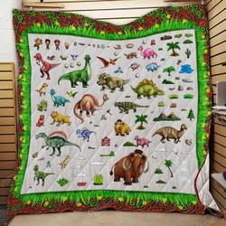 Cute Dinosaur World Quilt and Home Decor