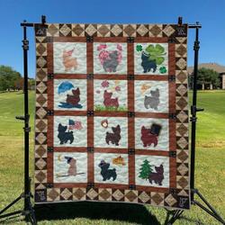 Cute Dog 04 DHCLD0709 Quilt Blanket and Home Decor
