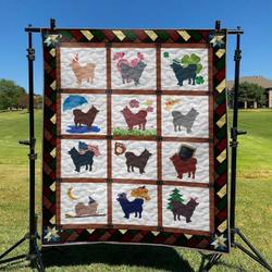 Cute Dog 08 DHCLD0709 Quilt Blanket and Home Decor