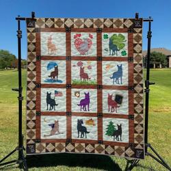 Cute Dog 10 DHCLD0709 Quilt Blanket and Home Decor