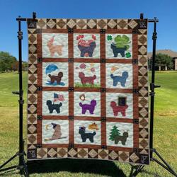 Cute Dog 10 DHCLD0909 Quilt Blanket and Home Decor