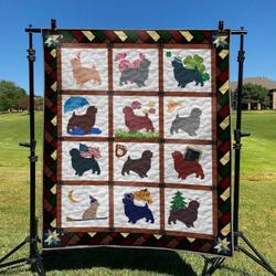 Cute Dog DHCLD0909 Quilt Blanket and Home Decor