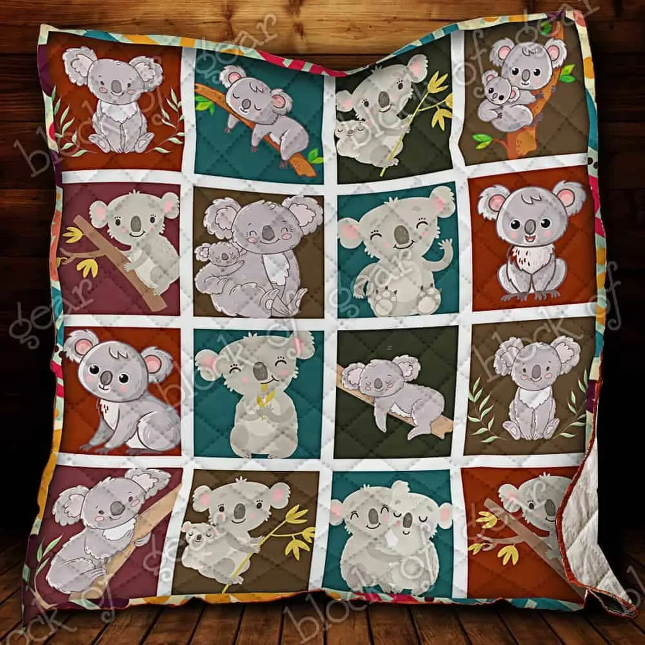 Cute Koala Hur Quilt po and Home Decor
