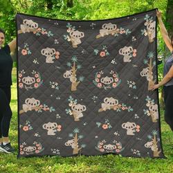 Cute Koala Pattern DHCDHC DT1910 Quilt Blanket and Home Decor