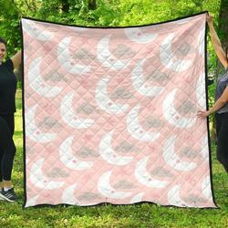 Cute Moon Dhcoud Star Pattern Pink Dot Background DHCDHC DT1910 Quilt Blanket and Home Decor