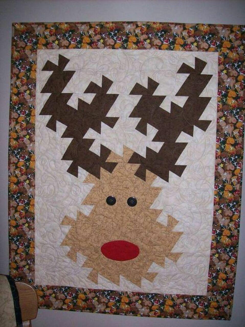 Cute Moose Clt1610039H Quilt Blanket and Home Decor
