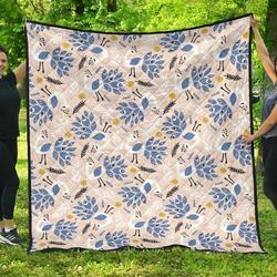 Cute Peacock Pattern DHCDHC DT1910 Quilt Blanket and Home Decor