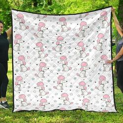 Cute Poodle Dog Star Pattern DHCDHC DT1910 Quilt Blanket and Home Decor