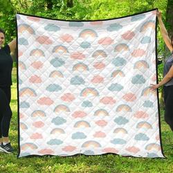 Cute Rainbow Dhcound Pattern DHCDHC DT1910 Quilt Blanket and Home Decor