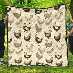 Cute Rooster Chicken Cock DHCDHC DT1910 Quilt Blanket and Home Decor