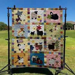 Cute Sheep DHCLD0709 Quilt Blanket and Home Decor