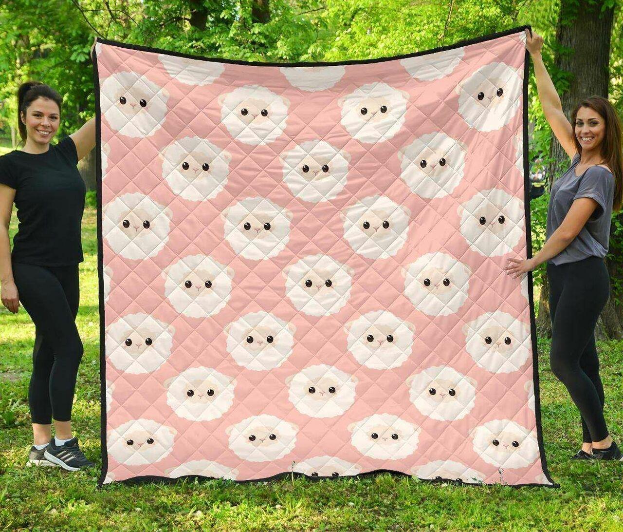 Cute Sheep Pattern DHCDHC DT1910 Quilt Blanket and Home Decor