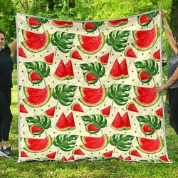 Cute Tropical Watermelon Cl17100224Mdq Quilt Blanket and Home Decor