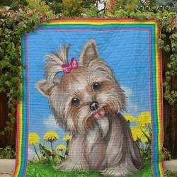 Cute Yorkshire Hur Quilt Cysiye and Home Decor