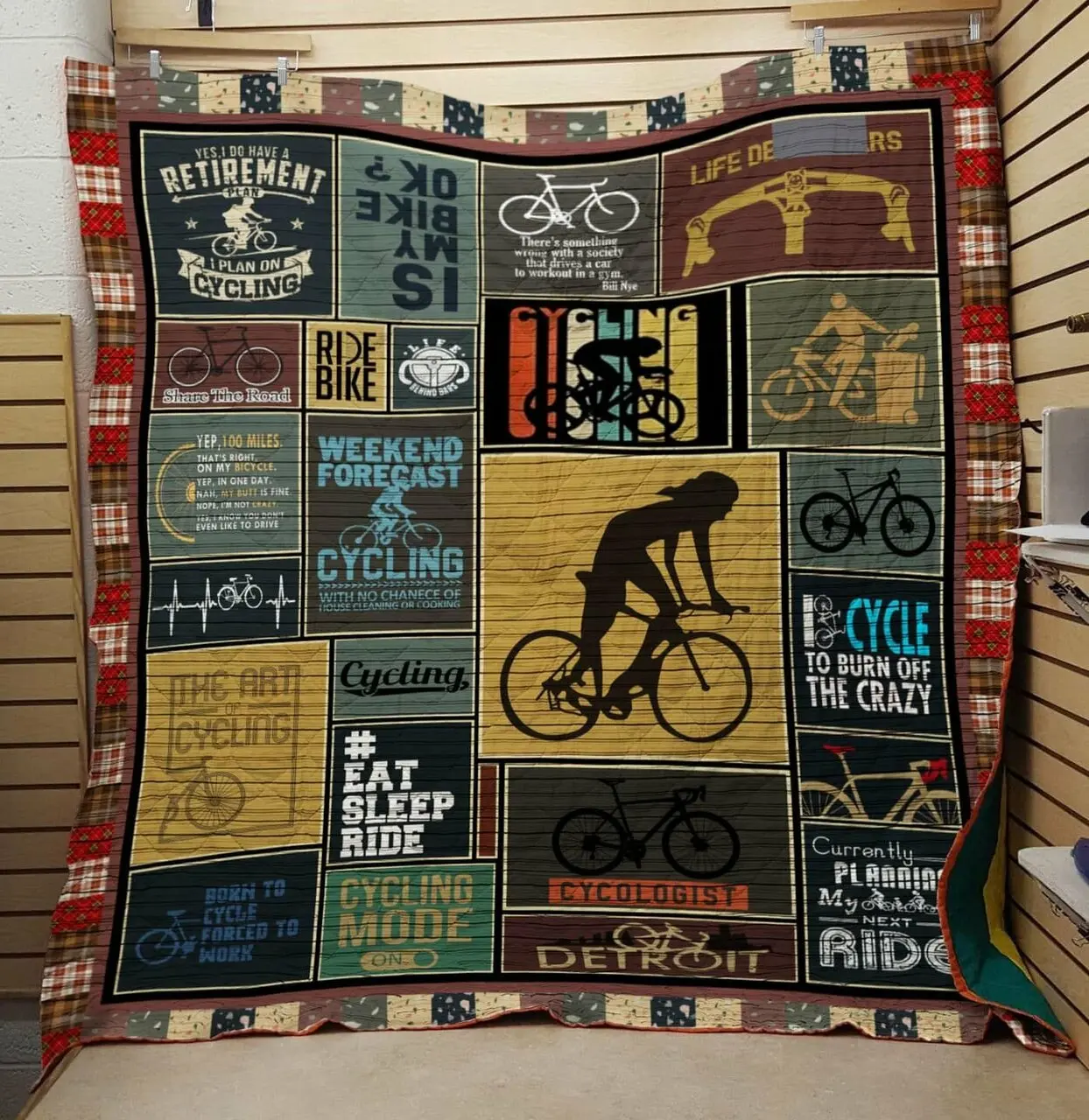 Cycling Cycling Mode Always On Quilt Blanket Dhc04011439Dd and Home Decor