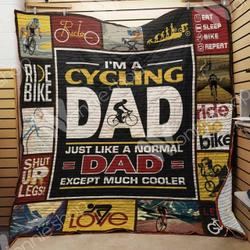 Cycling Dad Quilt Kue and Home Decor
